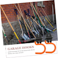Miniatyrbillede 2 af 4: 3 stk. Garage krog væg krog opbevaring moppe jern