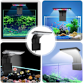 Miniatyrbillede 5 af 5: Akvarielampe (sort), Clip on akvarielampe 3 farver LED-belysning Akvarielampe Fisktanklys 220