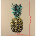 Miniatyrbillede 3 af 4: 1 pakke store ananas stryge-på patches, frugt pailletter broderet