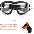 Miniatyrbillede 4 af 5: Hunde Goggles Udendørs Øjenbeskyttelse Justerbar Rem Nem at