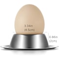 Miniatyrbilde 4 av 4: Egg Cup Holder Set of 6 Pack - Rustfritt stål Egg Cups Plates Six Pieces Serveware Tablew