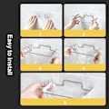 Miniatyrbilde 4 av 5: Søppelposeholder 2 stk (med veggklistremerker), søppelposeholder