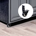 Miniatyrbild 3 av 5: Två set med utomhusvagnshjul för ljudhögtalare för fyrkantsdans, gummivagnshjul, tillbehör för vagnshjul, polyuretan