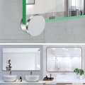 Miniatyrbilde 4 av 5: 4 stk speilklips i sinklegering, sinkleklips i sinklegering, speilfesteholder, speilklips, med C