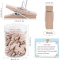 Miniatyrbilde 2 av 5: 50 stk. trykknapper med klips, trykknapper med treklips