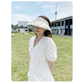 Miniatyrbilde 4 av 5: (Beige) Dame Visor, Anti UV Visor Cap, Foldbar Hat, Bred B