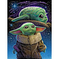 Miniatyrbillede 1 af 5: Baby Yoda 5D Diamantmaleri Kit til jul, DIY Rhinestone F