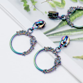 Miniatyrbild 4 av 4: 18 st Floral Ring Zipperdragare #5 Metall Dragkedja Slider Hantverk Tillverkning Regnbåge Zipperdragare Handgjorda Väska Dragkedja Handdragare