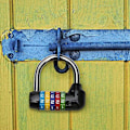 Miniatyrbilde 2 av 5: (6,5×7×2cm) 5-sifret kombinasjonslås svart for kofferter, sminkeveske - ingen nøkkel nødvendig - perfekt for escape room
