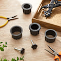 Miniatyrbillede 4 af 4: Parasolfod Base Hul Ring Prop Cover og Hætte Parasolfod Udskiftningsdel med M8 Gevind Udskiftningshåndtag