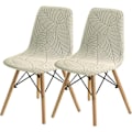 Miniatyrbild 1 av 4: (Cream1,2 stycken)SHENGYIJING Matstolsöverdrag Set 2/4/6, Modernt Matstolsöverdrag i Medeltida Stil för Matrum