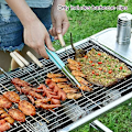 Miniatyrbilde 4 av 4: 22cm Grillklype, Koreansk Stil Rustfritt Stål Varmebestandig Grilltang, Matlagingstang, Salat Tang, Baking Tang