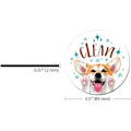 Pikkukuva 2 / 5: 3,5 tuuman astianpesukoneen puhdas/likainen -kyltti, kaksipuolinen koriste keittiön astianpesukoneeseen, Pembroke Welsh Corgi