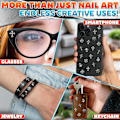 Miniatyrbild 4 av 5: 100 st Kors Nagelberlocker och Ädelstenar - Nagelberlocker med Kors för Nageldesign Silver Nagelberlocker Y2k Nagelstenar för Naglar 3d Na