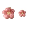 Miniatyrbild 1 av 5: Söt blomma hårklor för kvinnor flerfärgad ullväv haj klämma