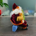 Miniatyrbillede 3 af 5: Juleplys Dekorationsdukker Siddende Hylde Julemand Figur Julefest Fleksible Pynt Fyldte Dekoration til H