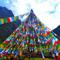Miniatyrbilde 4 av 5: 2 stk 7M buddhistiske bønneflaggstrenger tibetanske buddhistiske vimpler (