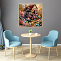 Miniatyrbild 3 av 4: 2 stycken 5D Diamantmålning Kit för Vuxna, Husblomma Diamantkonst Kit för Nybörjare, DIY Full Borr Blommig Diamant