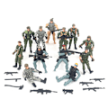 Miniatyrbillede 2 af 5: 12 Militære Soldat Model Legetøj, Leddelt Bevægelig Soldat Model, Specialstyrker med Våben