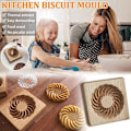 Miniatyrbillede 2 af 5: Træ Cookie Form og Biscuit Stemplet, 3D Prægning Værktøj til Bagning af Cookies, Personlig Håndpresset Design Cookie Pres