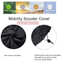 Miniatyrbillede 3 af 4: Scooter Cover Vandtæt Støvsikker Vindtæt UV Beskyttelse 1