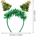 Miniatyrbilde 3 av 5: Juletrær Hodebånd Julenissen Hatt for Julenissen Antrekk Kostyme Jule Hodebånd Juletrær Hodebånd for S