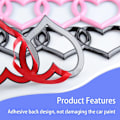 Miniatyrbillede 3 af 6: Bil Udvendige Emblemer Badge 3D Mærkat Dekal Passer Til Audi A3 A4 A5 A6 A8 TT R8 Q3 Q5 Q7 Pink