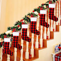 Miniatyrbillede 5 af 5: 44×19×24cm 6 Pak 22 Tommer Jule Strømper, Jule Store Sort Rød Buffalo Plaid Hængende Strømper Dekorationer til Jul