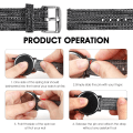 Miniatyrbillede 4 af 5: 20mm Quick Release Canvas Rem til Ur, Robust Åndbar Rem til Ur, Ballistisk Rem til