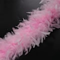 Miniatyrbillede 3 af 5: (pink) 1,8 m 40 gram kalkunfjer boa fjer boa dansende bryllup håndværk fest, Gisfraz