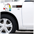 Miniatyrbilde 4 av 5: 3 stk Unicorn Klistremerker Personlige Bilsticker Autosticker Refleks Bilsticker Bilskrog Bilsticker Refleks Fil