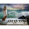 Pikkukuva 1 / 5: 30 × 40 Ocean Piano Timanttimaalaus (30 * 40, 1 kpl) Timantti
