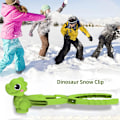 Miniatyrbillede 4 af 5: Vinter Sneboldsmagere, Sneboldsklemmer Sneforme Tegneserie Dinosaur Snebold Sneboldkampe Sjov Børn Voksne Vinter Udendørs