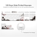 Miniatyrbillede 4 af 5: PBT Keycaps - Side Print Keycaps, Shine Through Custom Keycaps 75 Procent, Retro Keycap Set Dye Sub og Double Shot, 128