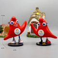 Miniatyrbillede 5 af 5: 2 stk. 2024 Olympiske Maskot Figur, Paralympiske Maskot Figur, 11 x 6CM Olympiske Samleobjekt Figur, Bi
