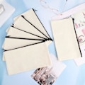 Miniatyrbilde 2 av 5: DIY tomme stoffposer for reiser, toalettveske, malingsstoffpose, sminkepose, malingspose, 24pcs