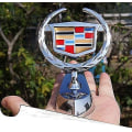 Miniatyrbild 3 av 5: 3d logotyp bil logotyp krom örnbadge front huv trim passform för