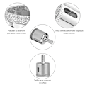 Miniatyrbillede 4 af 5: (15 stk. 6-50 mm) Diamant hulsav bor til fliser