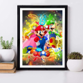 Miniatyrbilde 3 av 5: 5D Diamantmalerisett for voksne Super Mario for barn