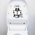 Pikkukuva 3 / 5: Seinän tarra taidetarrat irrotettava tapetti WC-istuin söpö Ca