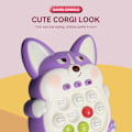 Miniatyrbild 3 av 5: (Corgi Lila) Light Up Pop Fidget Sensoriska Leksaker Handhållen Spel,Pus