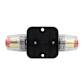 Miniatyrbillede 1 af 4: 40A Strømafbryderkontakt 40 AMP Sikring Inline Holder 12V-51V DC Manuel Reset Knap til Bil Audio Lydforstærker System RV Hjem Marine Båd Lastbil