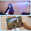 Miniatyrbild 5 av 5: 360° Rotationsbas Fällbart iPad-Stativ, Justerbart Tablet-Stativ för iPad Air 4/Mini, iPad 10.2/9.7, Kindle, E-läsare