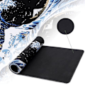 Miniatyrbillede 3 af 3: Gaming Mousepad til skrivebord, Stor bølgeformet Mousepad til Laptop, Sort Japansk Anime Mouse Mat, Lang XXL Vandafvisende Tastaturpads, Bi