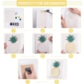 Miniatyrbilde 3 av 5: 20cmx20cm DIY String Art Kit for Beginner Pineapple DIY Kit for Adults Teens Kids Pineapple String C
