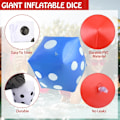 Miniatyrbild 3 av 5: 3-pack Uppblåsbara Tärningar Jumbo Jätte Uppblåsbara Tärningar Stora Uppblåsbara Tärningar för Inomhus Utomhus Brett Spel Ludo Pool Party F