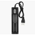 Miniatyrbillede 1 af 5: Universal LED Batterilader 21700 Batterilader 2 Rum til 22670 22650 21700 20650 18650