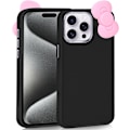 Miniatyrbilde 1 av 5: Kompatibel med iPhone 16 Pro Etui, Søt 3D Sløyfe Design Myk Silikon Støtsikker Deksel for iPhone 16 Pro 6.3\" 2024 Bl
