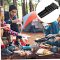 Miniatyrbilde 3 av 5: 18cm Gassbeholderstativ Multifunksjonell Bærbar Camping Tripod Sklisikker Sammenleggbar Gasspatronholder Gassbrennerstativ for Camping Fotturer Matlaging