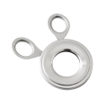 Miniatyrbild 1 av 5: 1 st silver rostfritt stål äggdelare, äggdelare för kokta ägg, kokt äggdelare perfekt för en